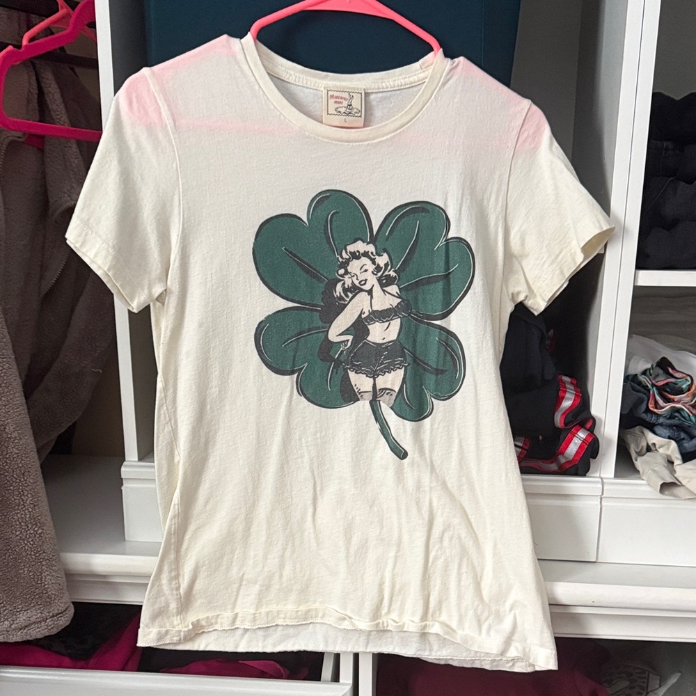 Mischief Made shamrock st Patrick’s day tee pinup